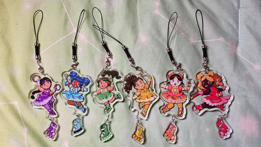 Magical Skater Girls Keychains