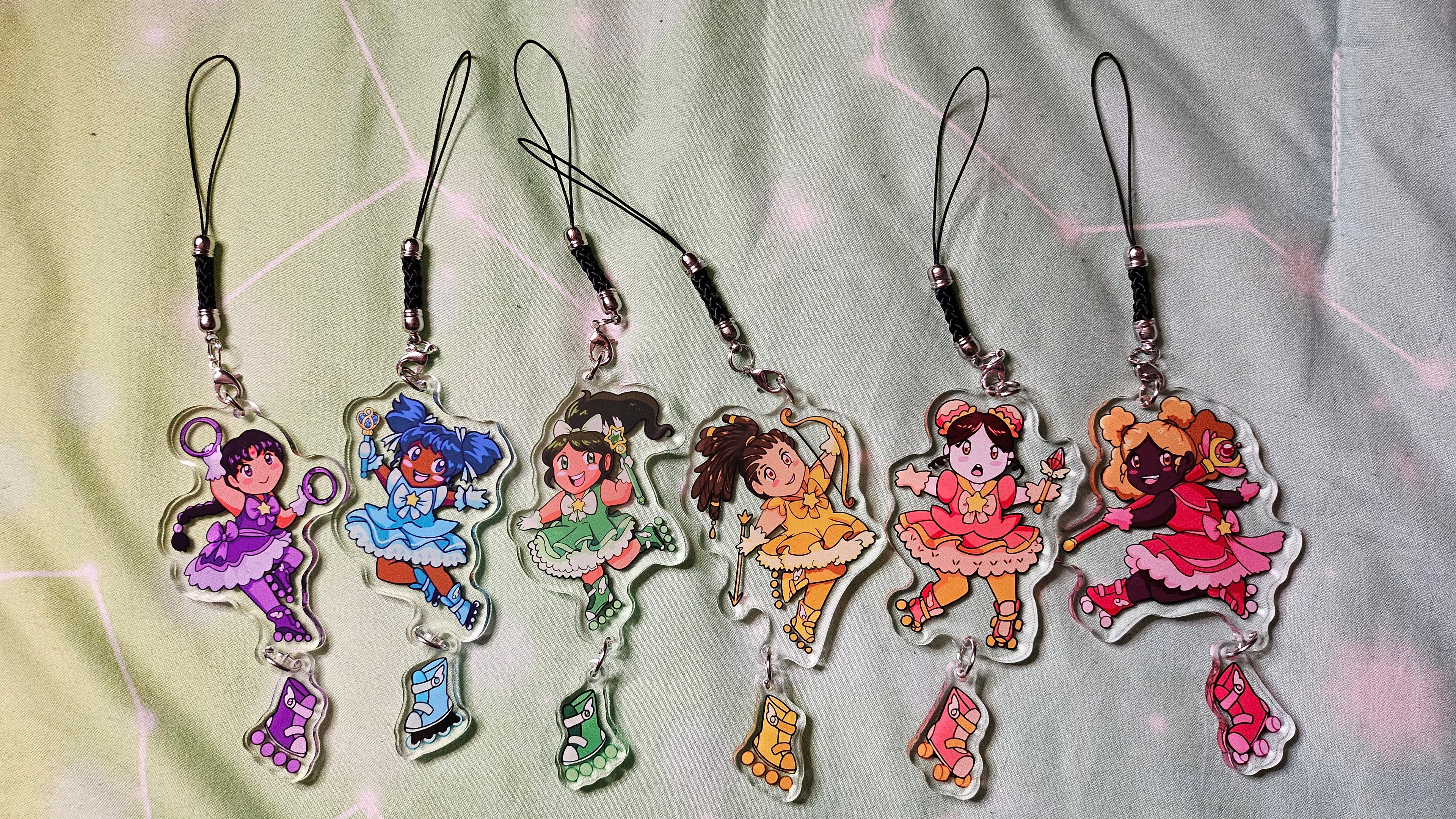 Magical Skater Girls Keychains
