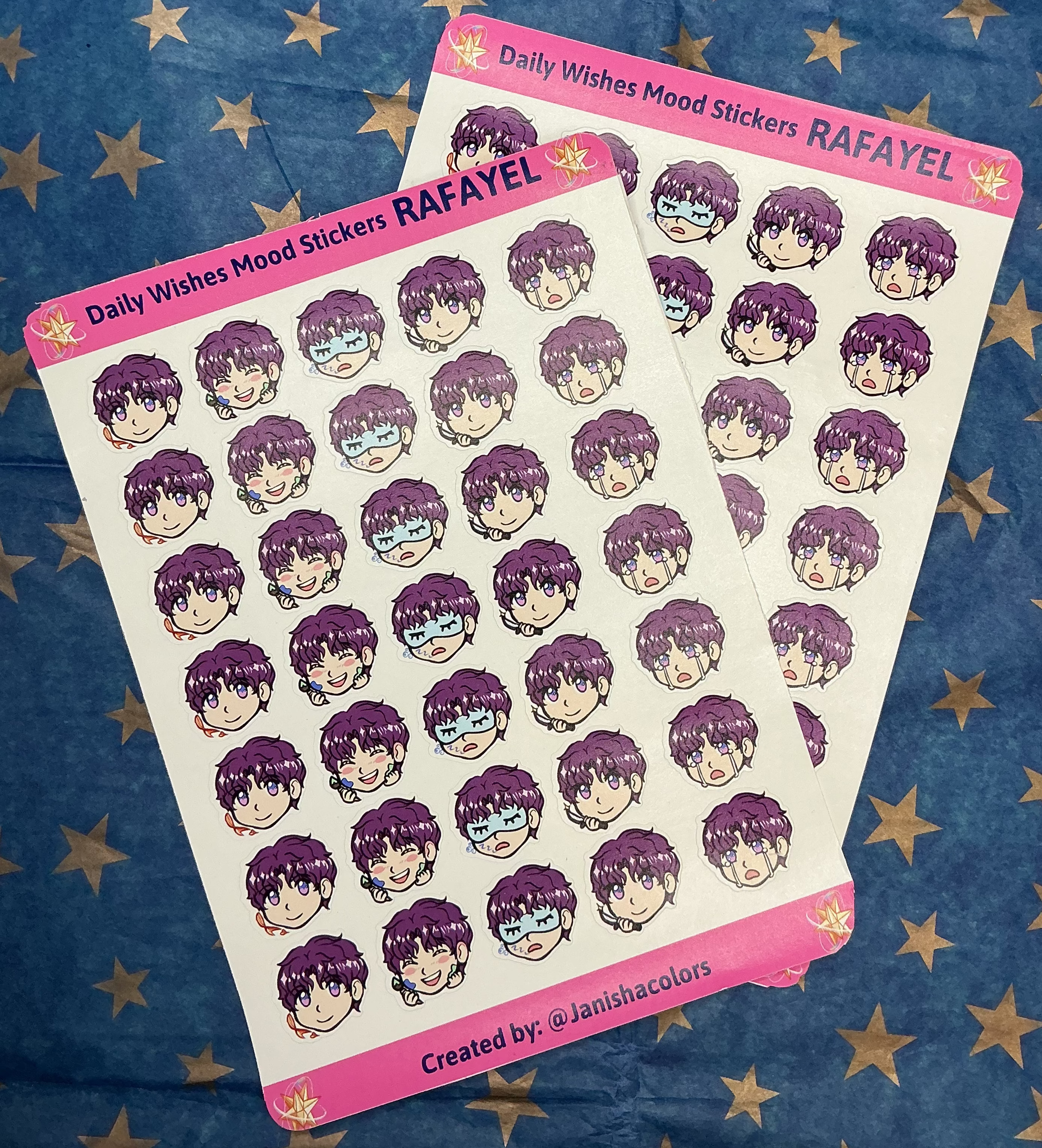 LADS Daily Wishes Mood Sticker Sheets