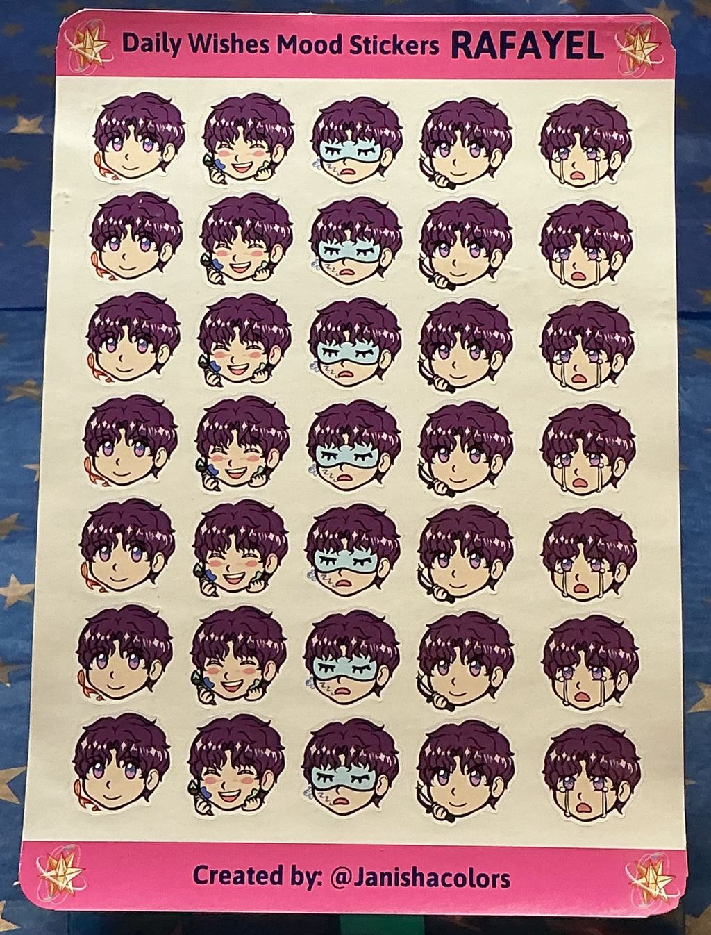 LADS Daily Wishes Mood Sticker Sheets
