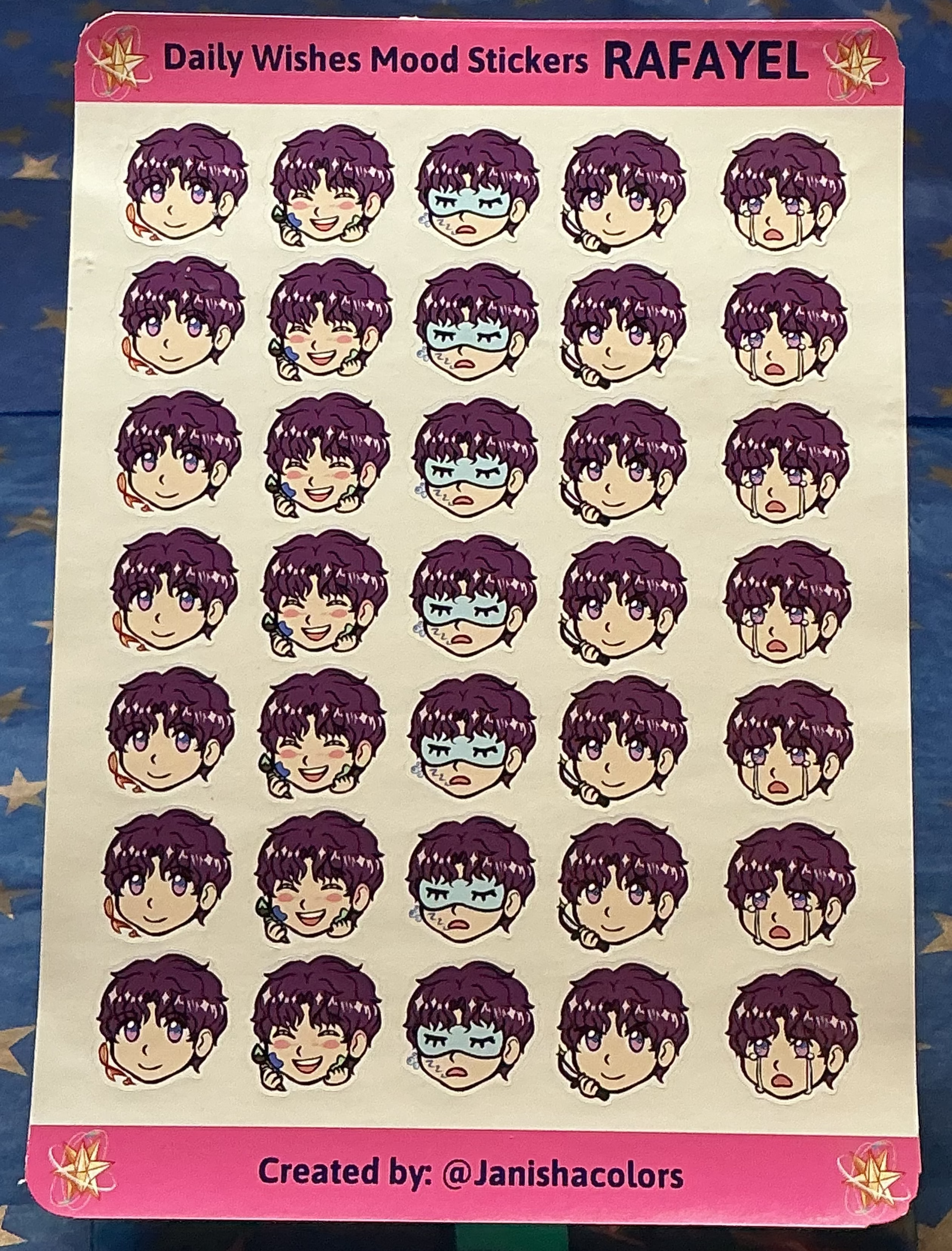 LADS Daily Wishes Mood Sticker Sheets