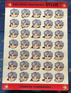LADS Daily Wishes Mood Sticker Sheets
