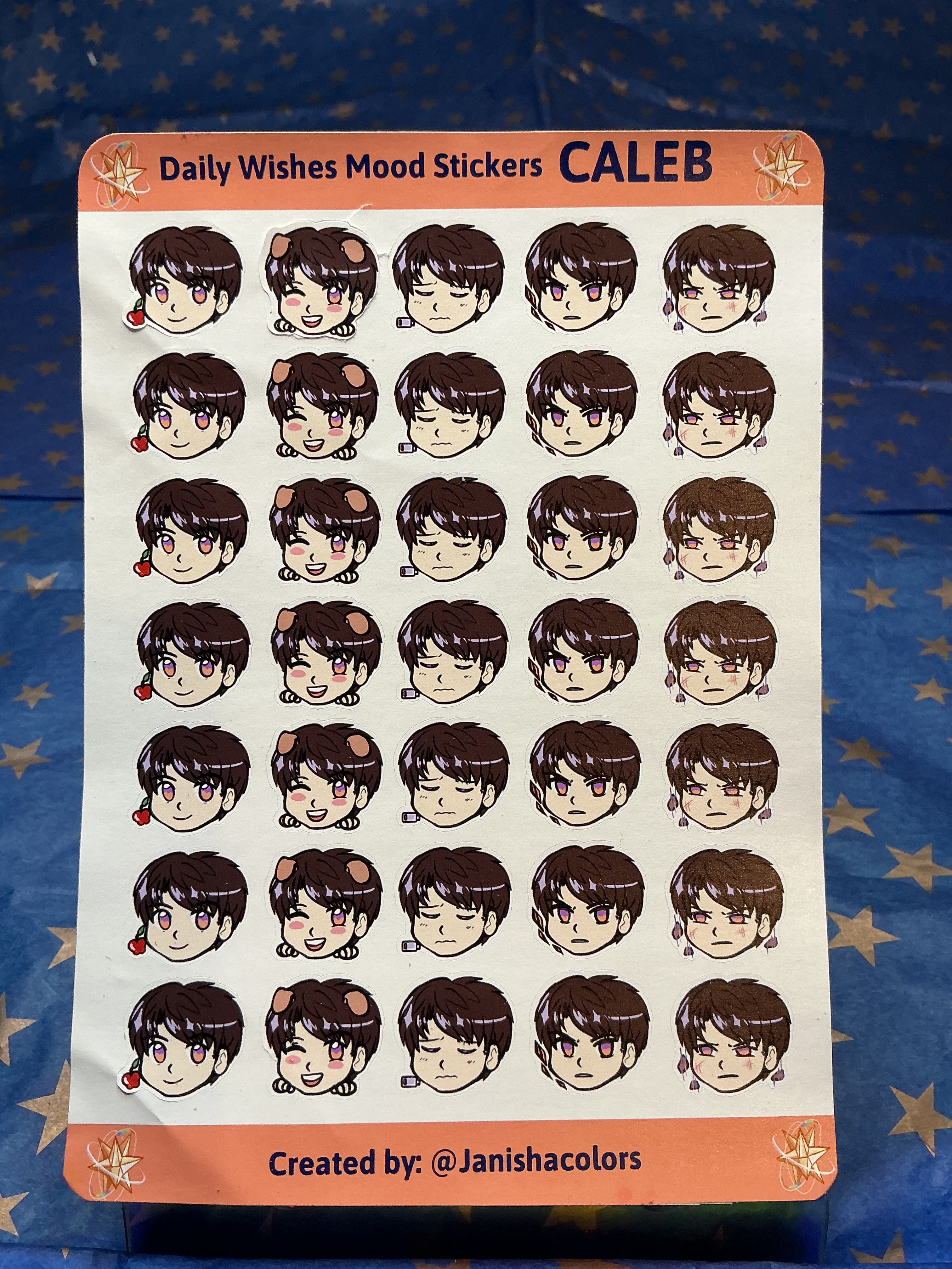 LADS Daily Wishes Mood Sticker Sheets