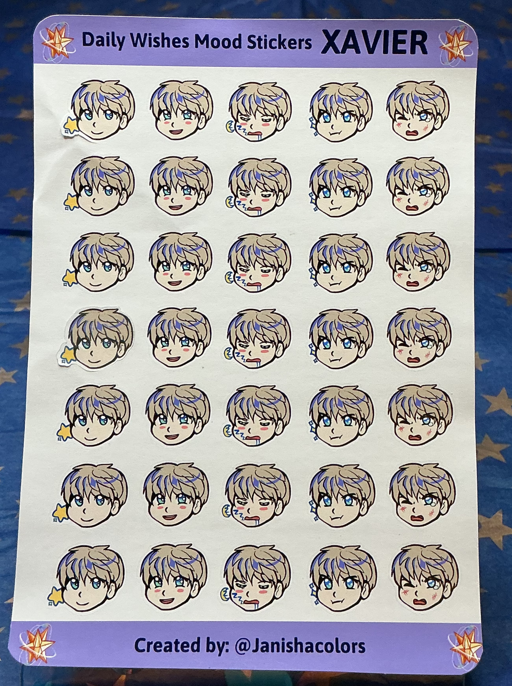 LADS Daily Wishes Mood Sticker Sheets
