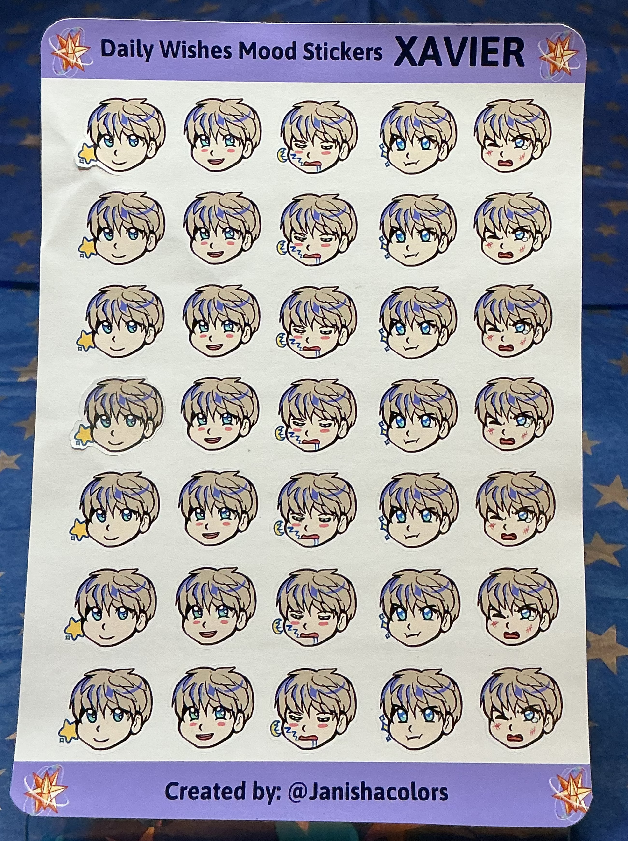 LADS Daily Wishes Mood Sticker Sheets